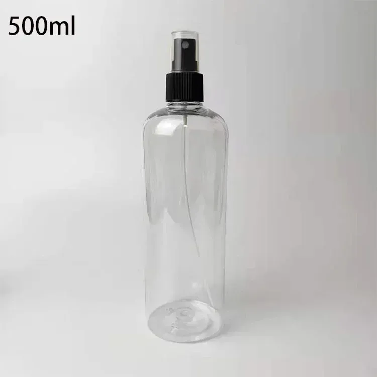 Flacon pulvérisateur vide en plastique (100 ml, 200 ml, 250 ml, 300 ml, 500 ml) avec pompe manuelle, idéal pour la désinfection à l'alcool et les déplacements 18