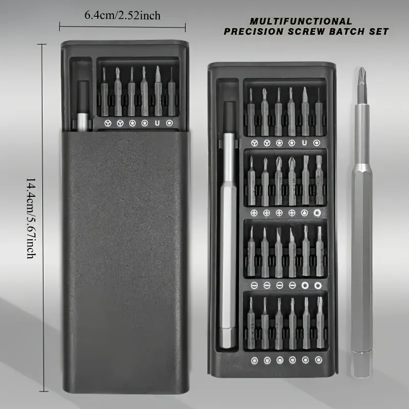 Kit de tournevis de précision 24 en 1 avec boîte de rangement portable et outil de démontage pour appareils électroniques 2