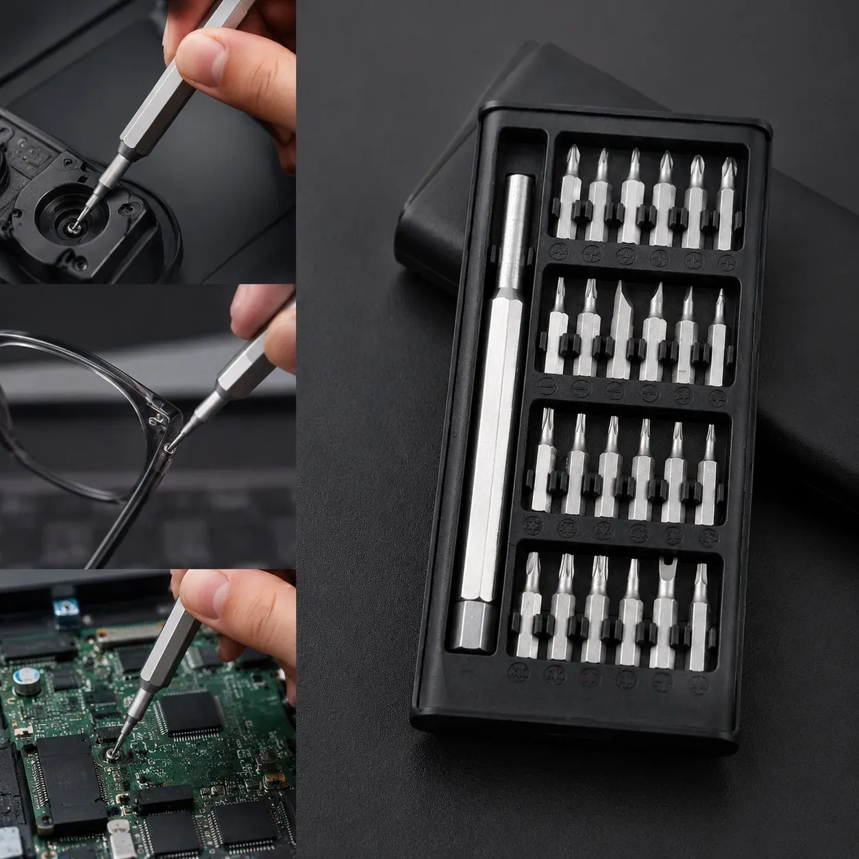 Kit de tournevis de précision numérique, vue d'ensemble