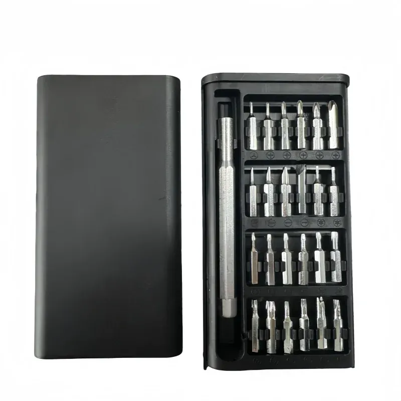 Kit de tournevis de précision 24 en 1 avec boîte de rangement portable et outil de démontage pour appareils électroniques 7