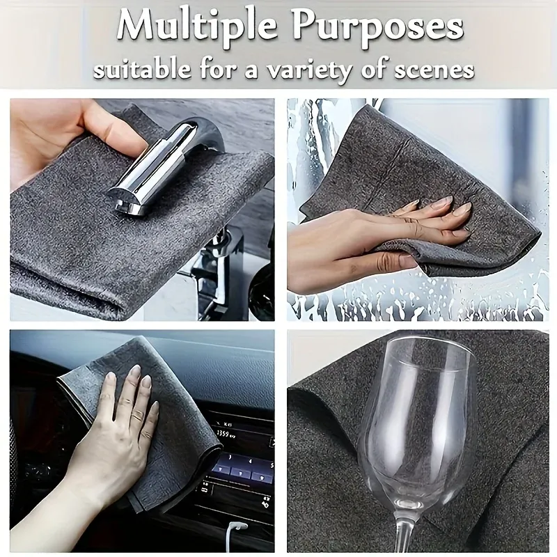 Lot de 20 chiffons en microfibre pour le nettoyage du verre, sans traces, idéaux pour fenêtres, miroirs, cuisine et salle de bain 2