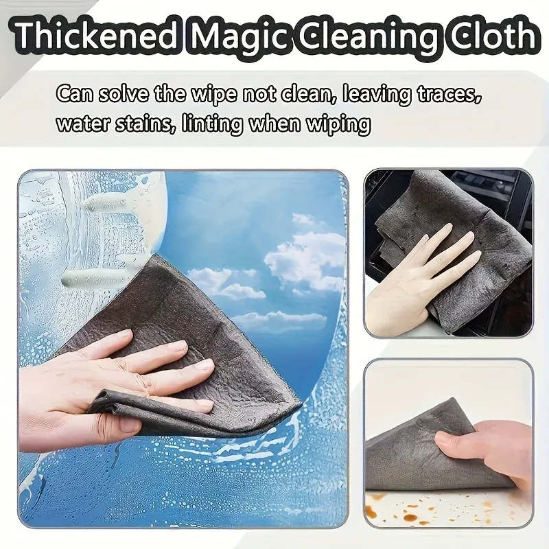 Lot de 20 chiffons en microfibre pour le nettoyage du verre, sans traces, idéaux pour fenêtres, miroirs, cuisine et salle de bain 5