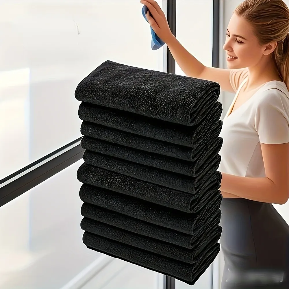 Lot de 20 chiffons en microfibre pour le nettoyage du verre, sans traces, idéaux pour fenêtres, miroirs, cuisine et salle de bain 8