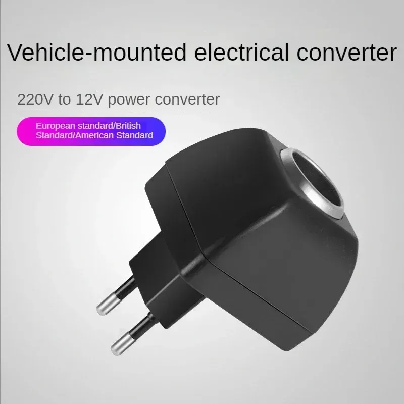 Adaptateur secteur 220 V AC vers 12 V DC avec prise allume-cigare, fiche UE - Image 1