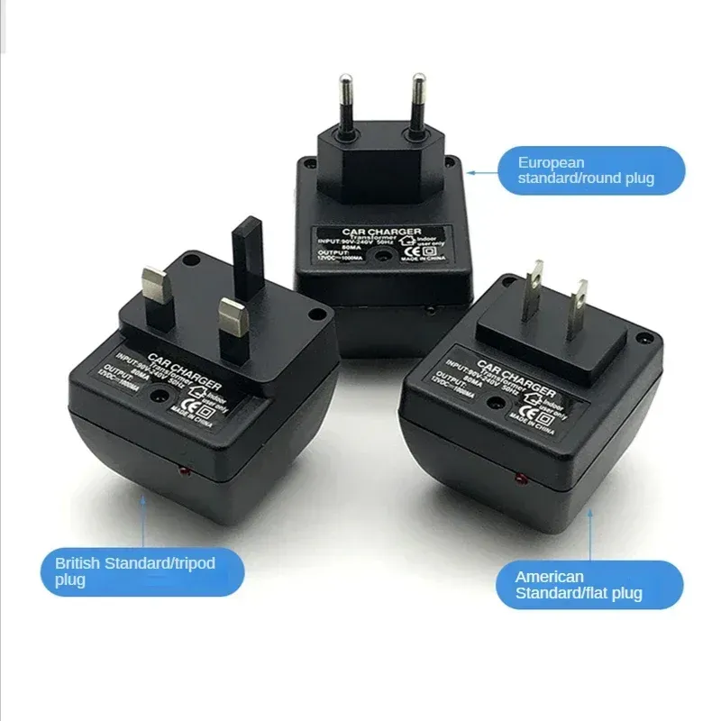 Adaptateur secteur 220 V AC vers 12 V DC avec prise allume-cigare, fiche UE 3