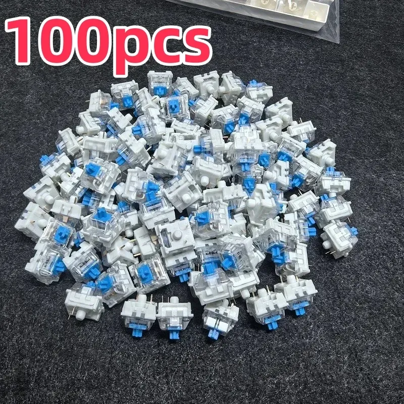 Interrupteurs tactiles à 3 broches pour clavier, lot de 20, 50 ou 100 pièces, pièces de rechange universelles en plastique 7