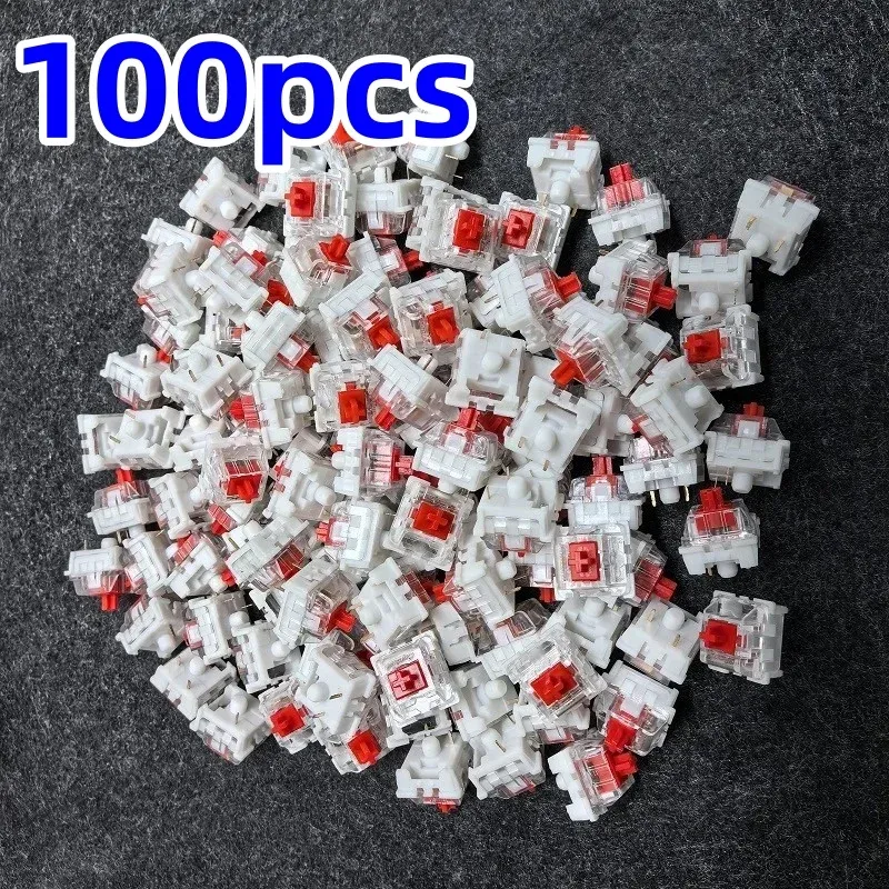 Interrupteurs tactiles à 3 broches pour clavier, lot de 20, 50 ou 100 pièces, pièces de rechange universelles en plastique 10