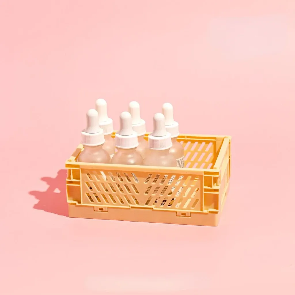 Caisse de rangement pliable en plastique, rangement final