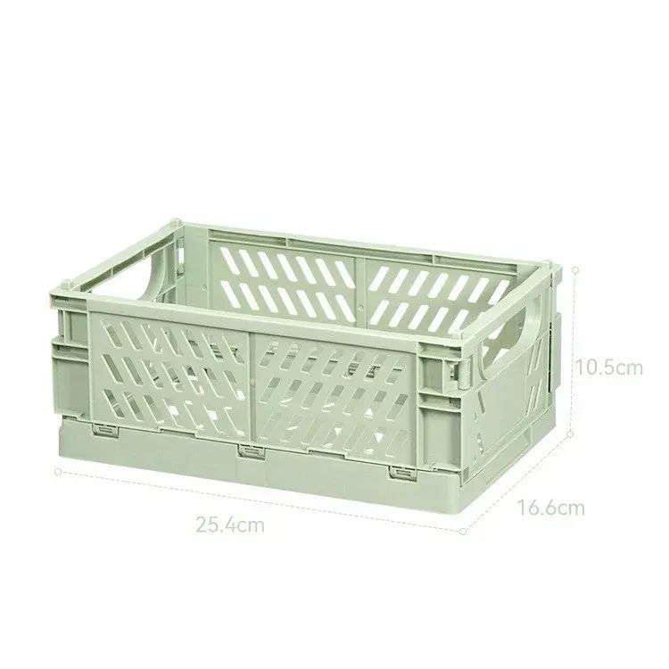 Boîte de rangement pliable en plastique, panier pliable empilable, organisateur portable pour maquillage, bijoux et jouets 20