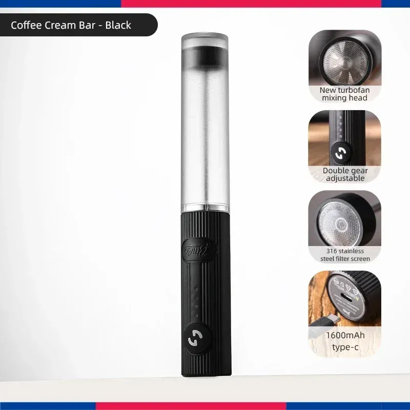 Mousseur à lait électrique rechargeable Bincoo, portatif, pour café et expresso 4