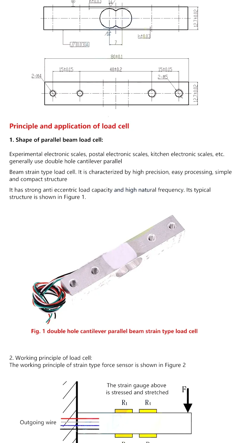 Module HX711 en situation d'utilisation