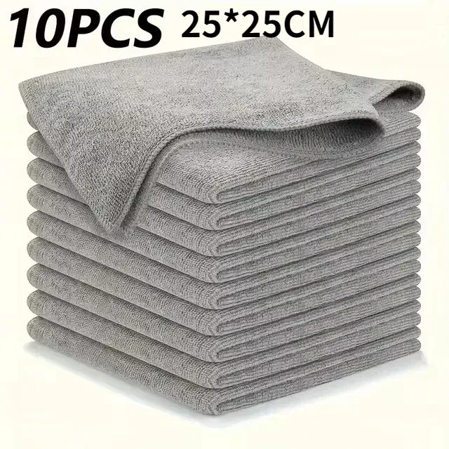 Lot de 5 chiffons en microfibre épais pour vélo, voiture et cuisine 12
