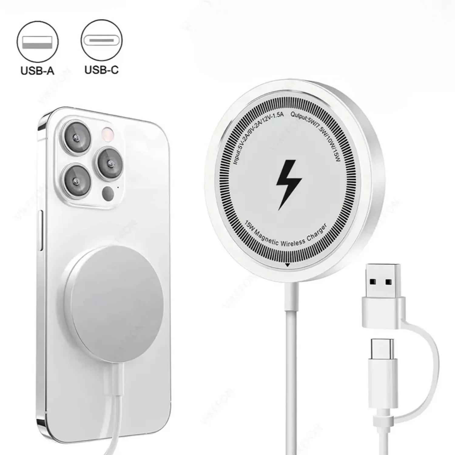 Station de charge magnétique sans fil MagSafe pour iPhone et AirPods