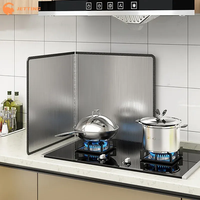 Ensemble de protection anti-éclaboussures en acier inoxydable pour cuisson – Pour cuisinière à gaz 2