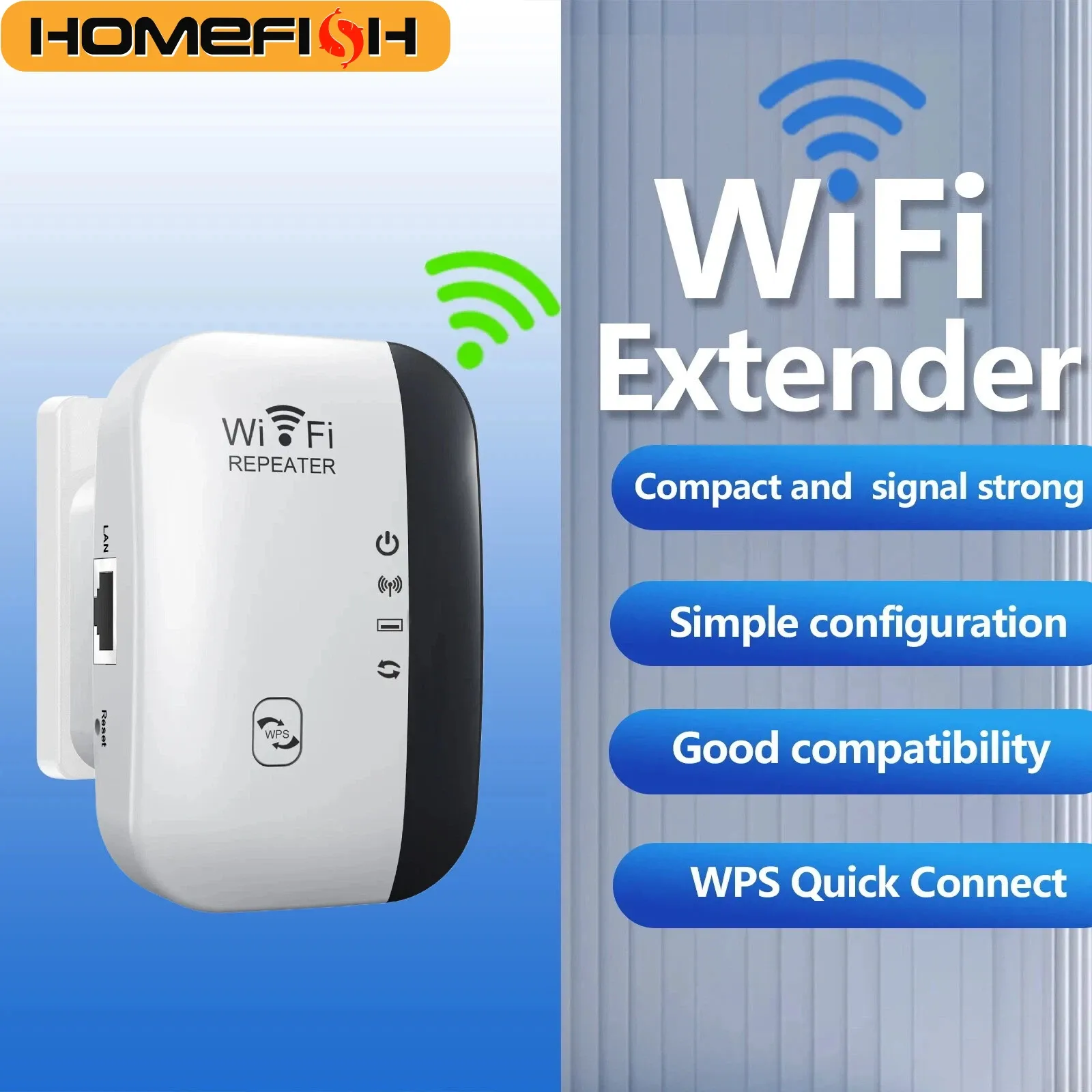 Répéteur Wi-Fi élégant en situation