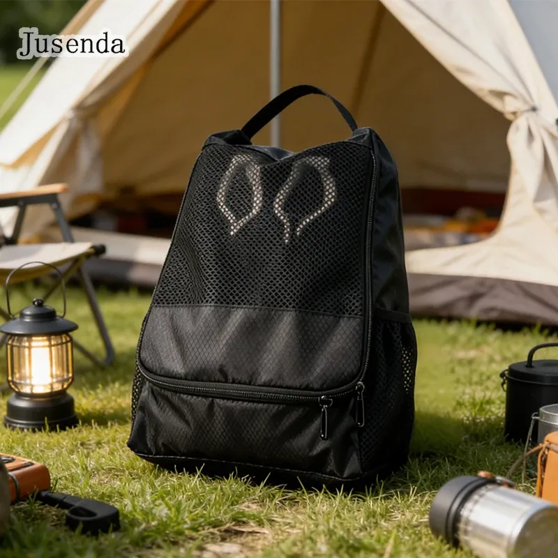 Sac à chaussures de football et de basketball – Organisateur de voyage respirant multicouche avec poignée, étui imperméable en Oxford 2