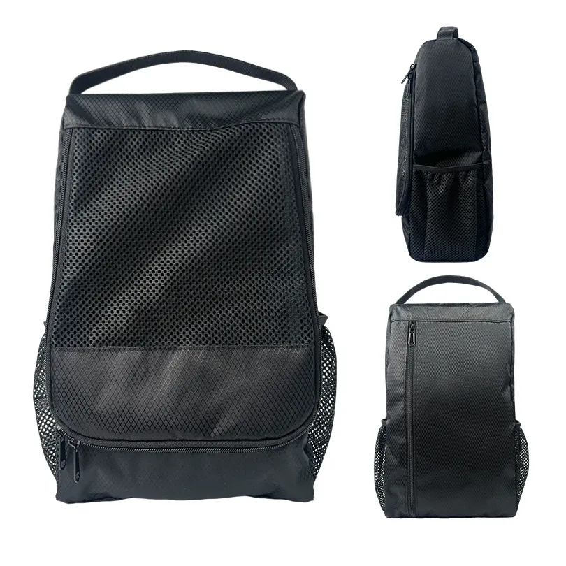 Sac à chaussures de football et de basketball – Organisateur de voyage respirant multicouche avec poignée, étui imperméable en Oxford 6