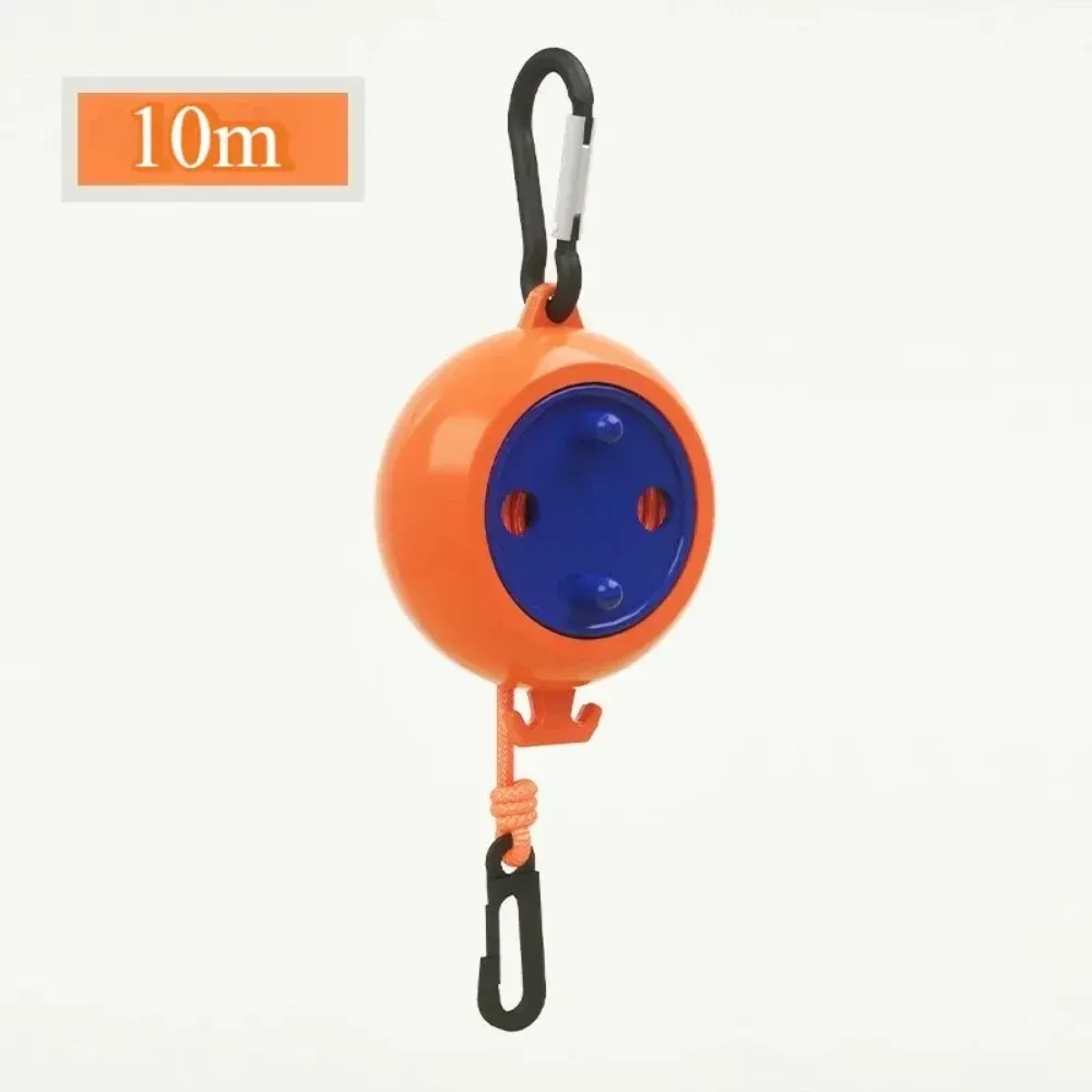 Corde à linge rétractable 10 m pour voyage, résistante au vent et antidérapante, idéale pour l'extérieur, l'hôtel et le camping 8