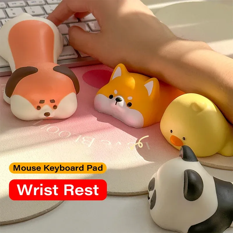 Repose-poignet ergonomique en mousse à mémoire de forme, design animal pour ordinateur de bureau et portable 5