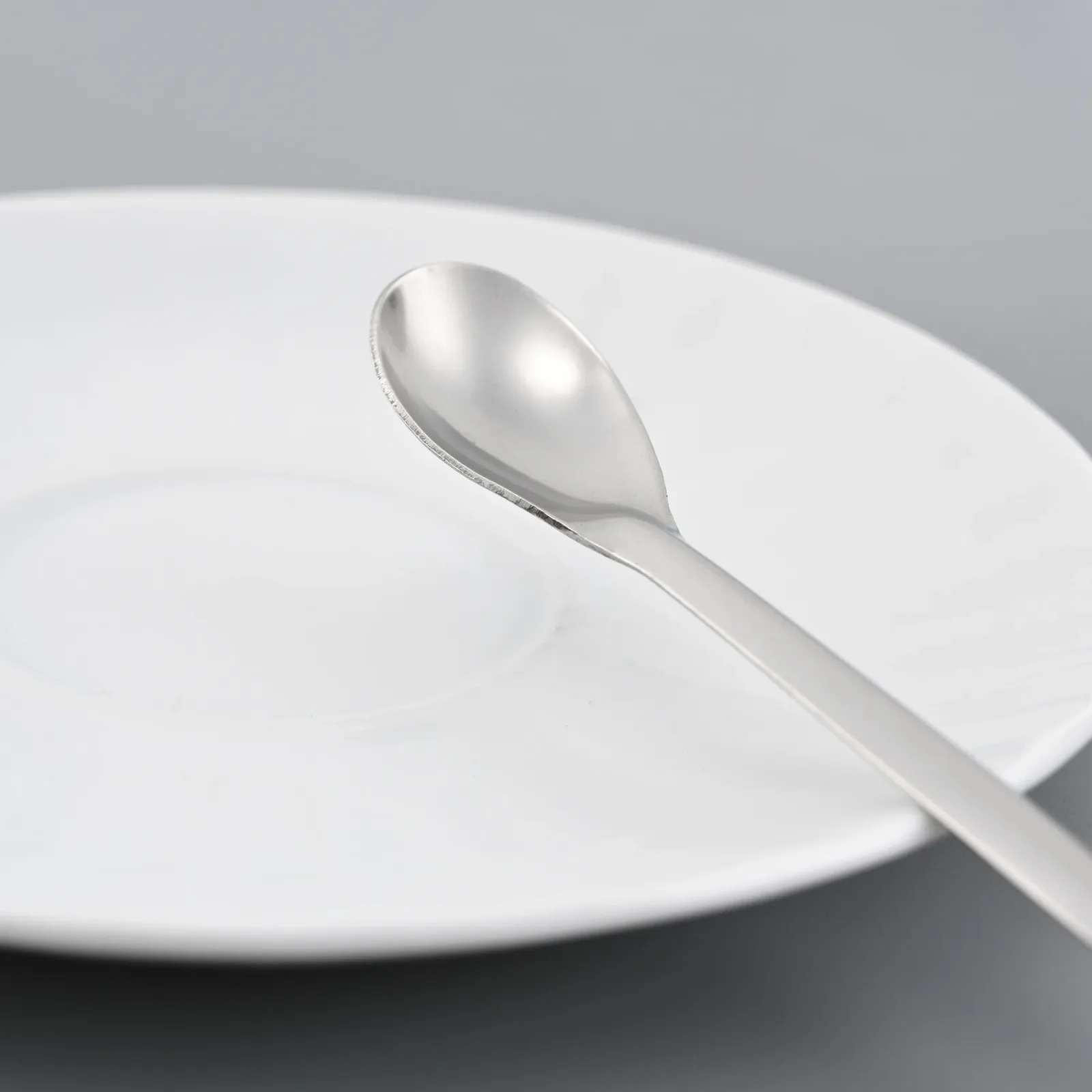 Spatule-cuillère de laboratoire, détail de l'extrémité