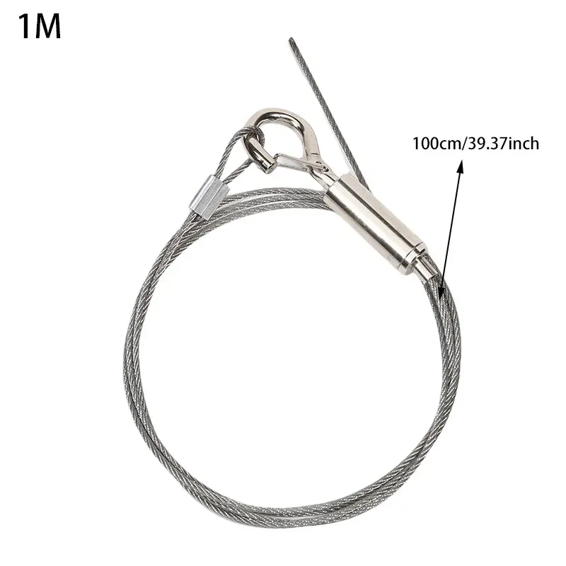 Crochet à ressort réglable pour câble en acier inoxydable, système de suspension pour corde à linge et cadres 10