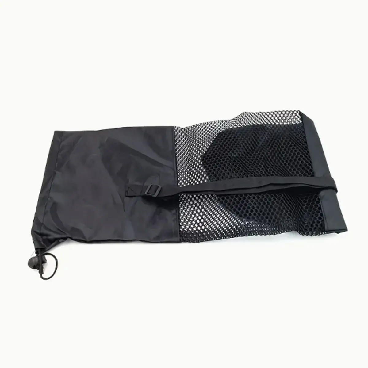 Sac de rangement en maille respirante pour tapis de yoga - Tissu Oxford durable, noir avec bandoulière, idéal pour un usage quotidien et pour le fitness 5