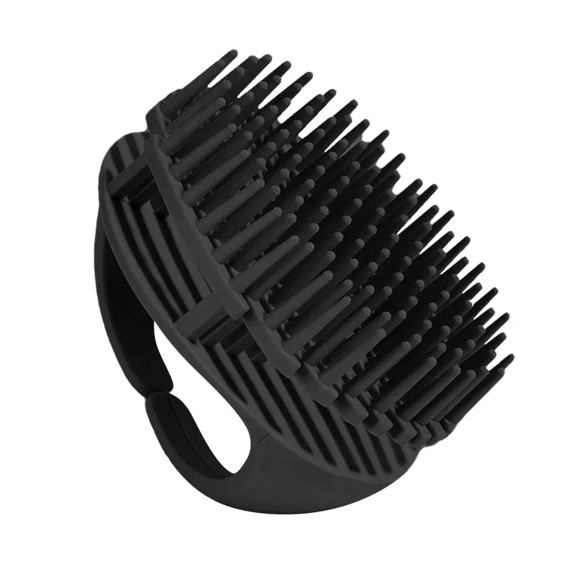 Brosse de massage en silicone pour cuir chevelu et corps, outil de lavage des cheveux 7