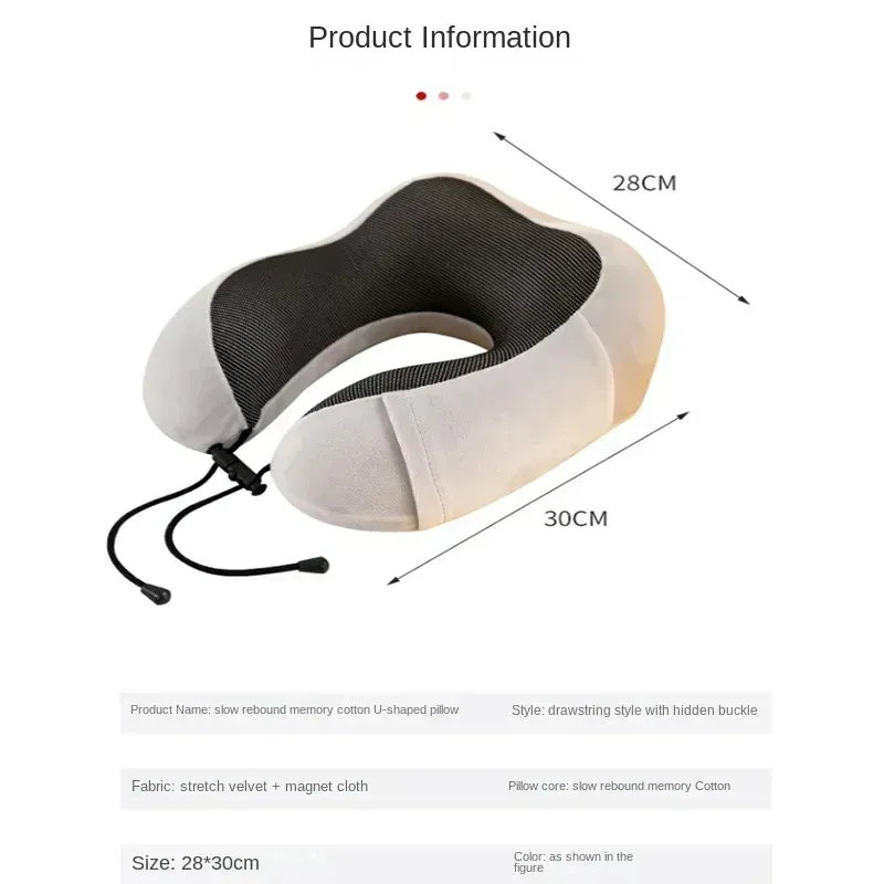 Oreiller cervical en U porté pendant un voyage