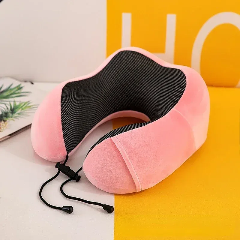 Oreiller cervical en mousse à mémoire de forme en U, oreiller de voyage doux et confortable 9