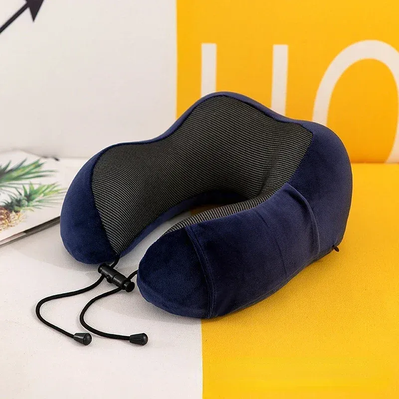 Oreiller cervical en mousse à mémoire de forme en U, oreiller de voyage doux et confortable 7