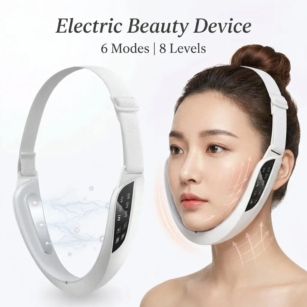Appareil de beauté électrique de lifting du visage, 6 modes et 8 niveaux d'intensité - Image 1