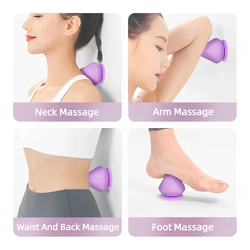 Balle de massage en caoutchouc pour la détente musculaire des épaules, du cou, des mains et du dos 4