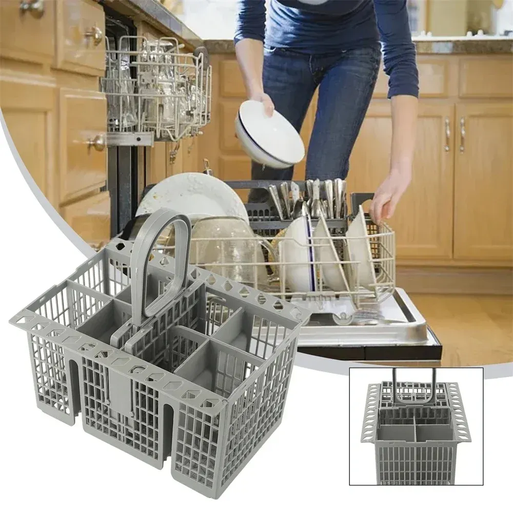 Panier à couverts amovible pour lave-vaisselle, organisateur de rangement pour fourchettes et cuillères 2