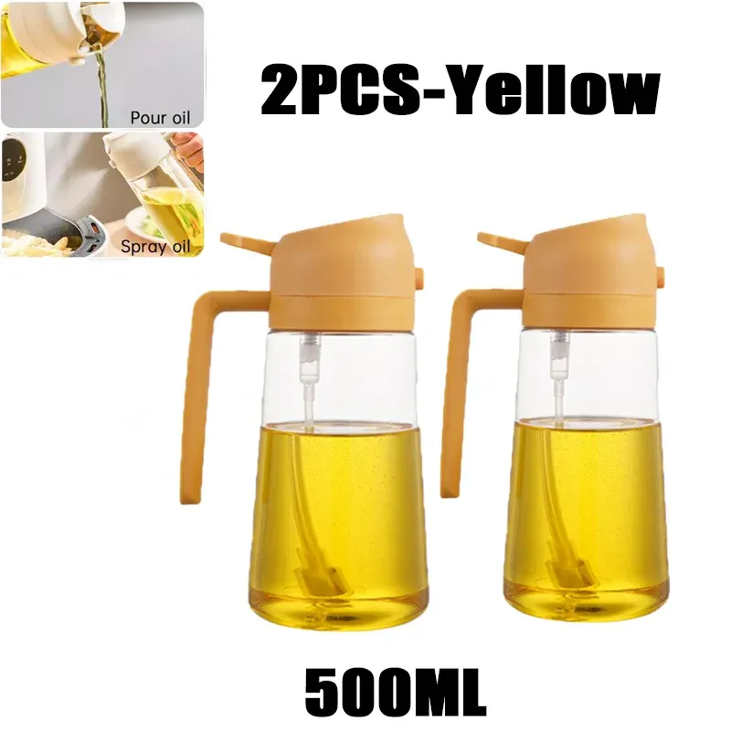Bouteille vaporisatrice d'huile 2 en 1 en plastique, 500 ml 12