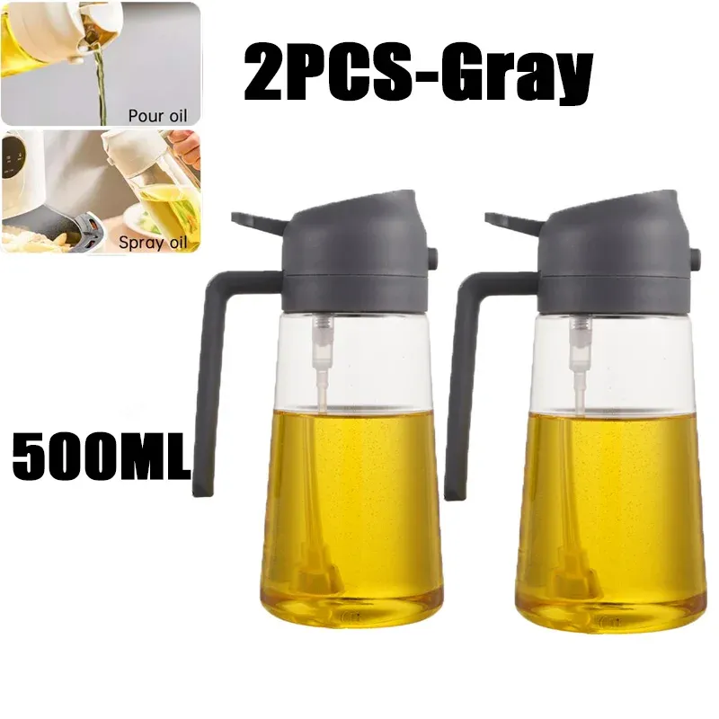 Bouteille vaporisatrice d'huile 2 en 1 en plastique, 500 ml 15