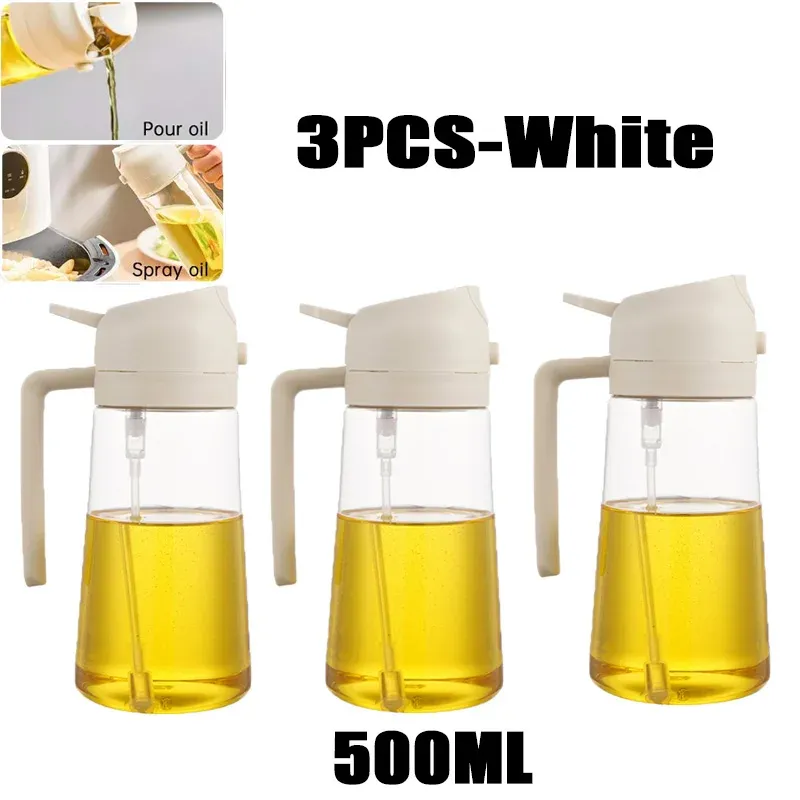 Bouteille vaporisatrice d'huile 2 en 1 en plastique, 500 ml 9