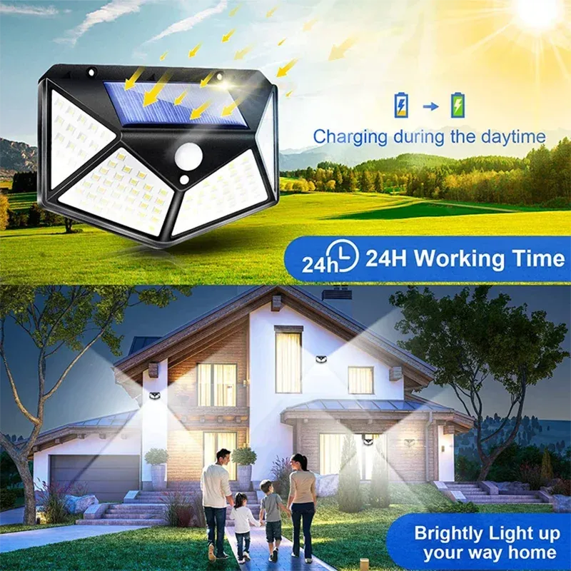 Vue de la lampe solaire extérieure 5