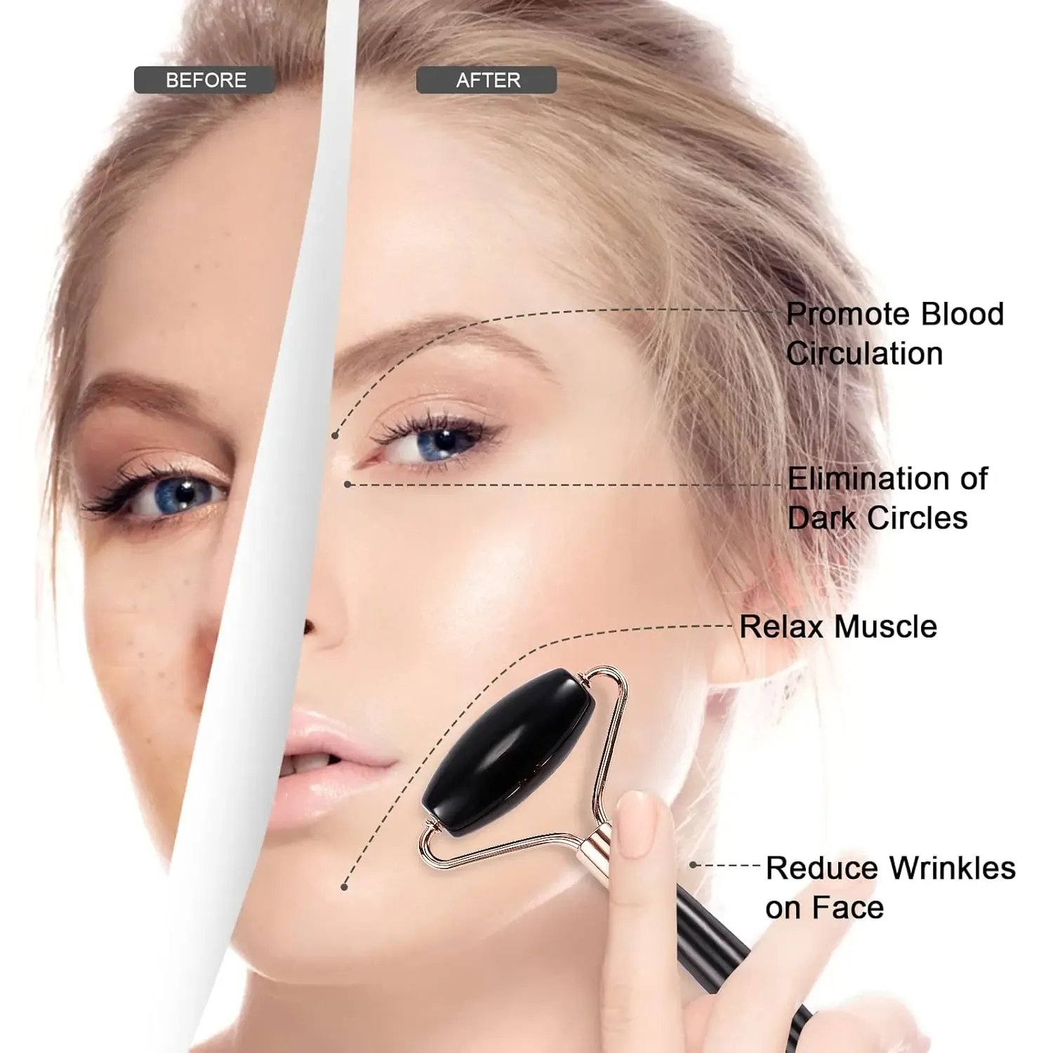 Rouleau de glace et accessoires de soin pour le visage