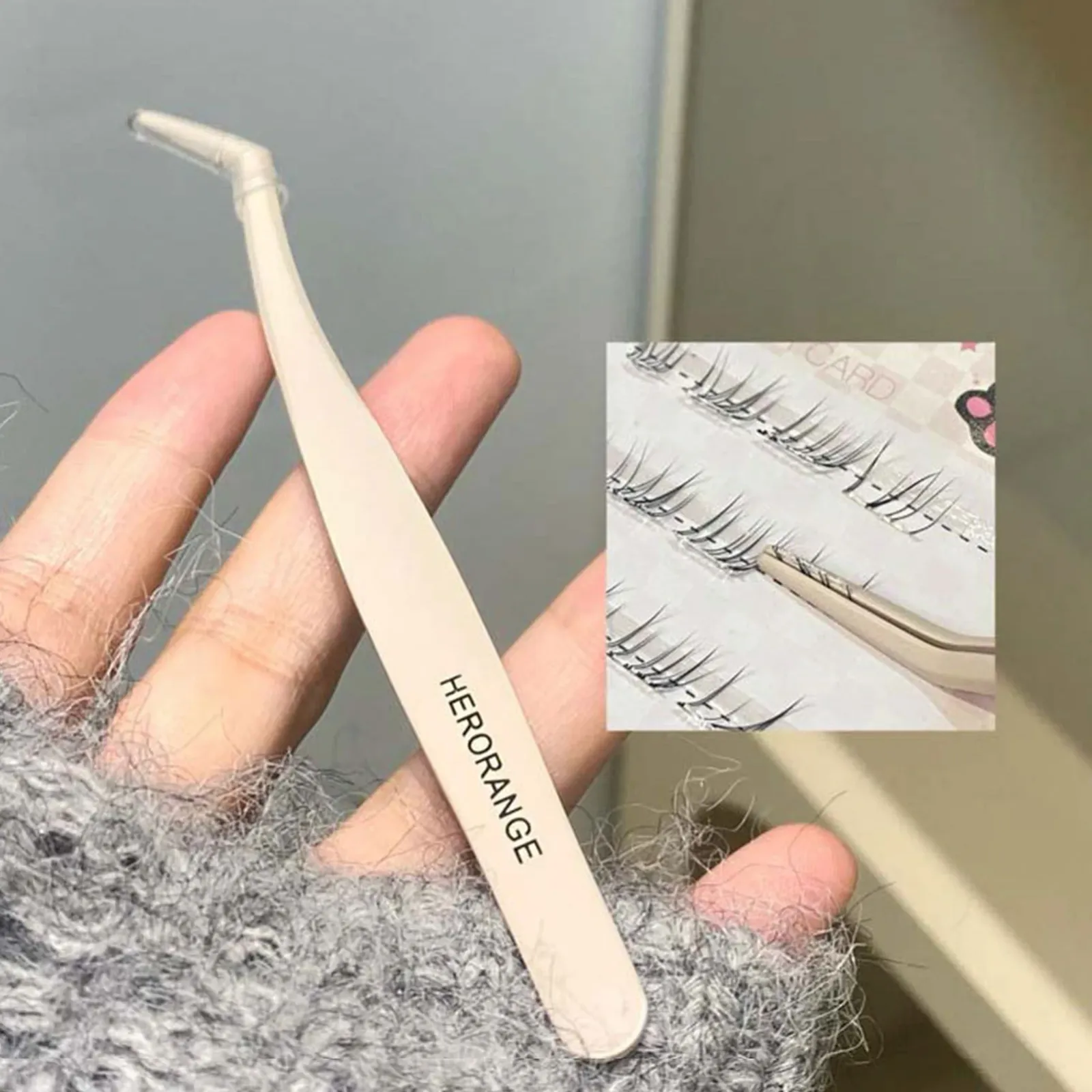 Pince à faux-cils inférieurs, ambiance beauté