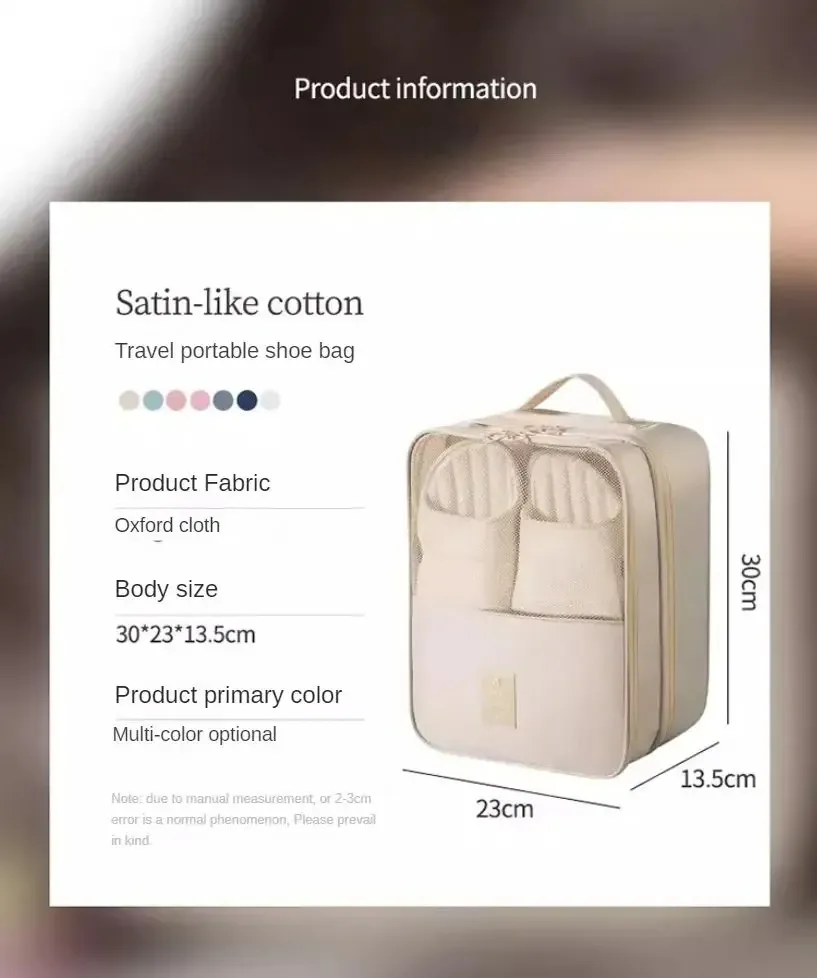 Sac à chaussures à trois couches, usage quotidien