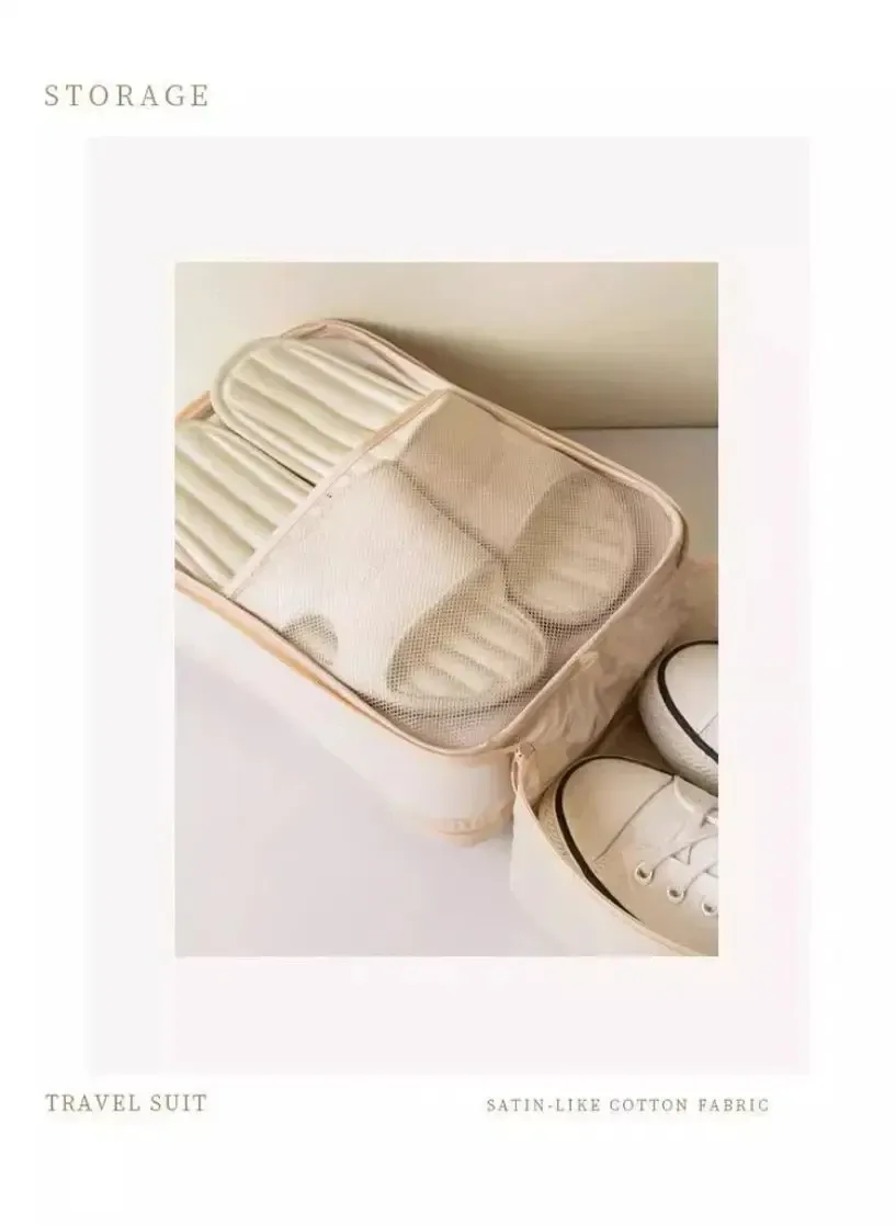 Sac à chaussures à trois couches, organisateur de voyage