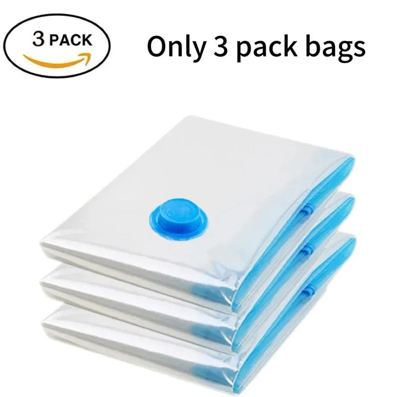 Sacs de rangement sous vide pour vêtements et literie, gain de place, lot de 3 à 5 pièces 7