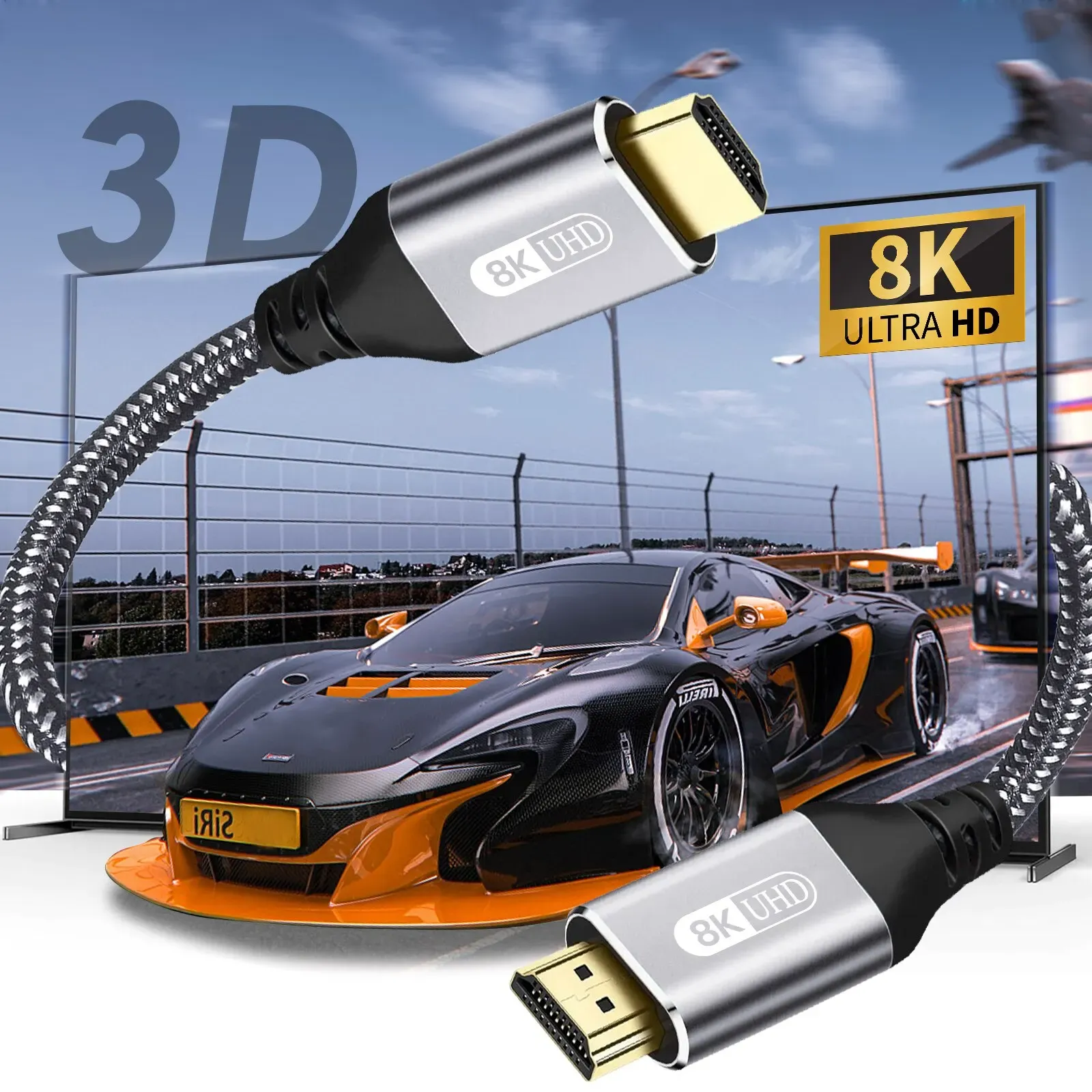 Câble HDMI 2.1 Ultra Haute Vitesse NIERBO, 8K, 4K 120Hz, 48Gbps, HDR, HDCP 3
