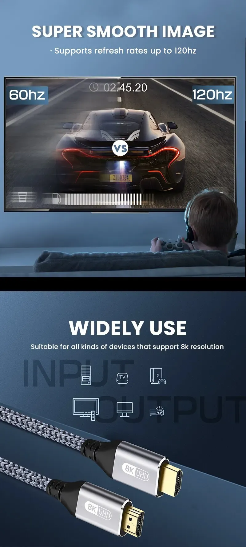 Câble HDMI haute vitesse, en situation