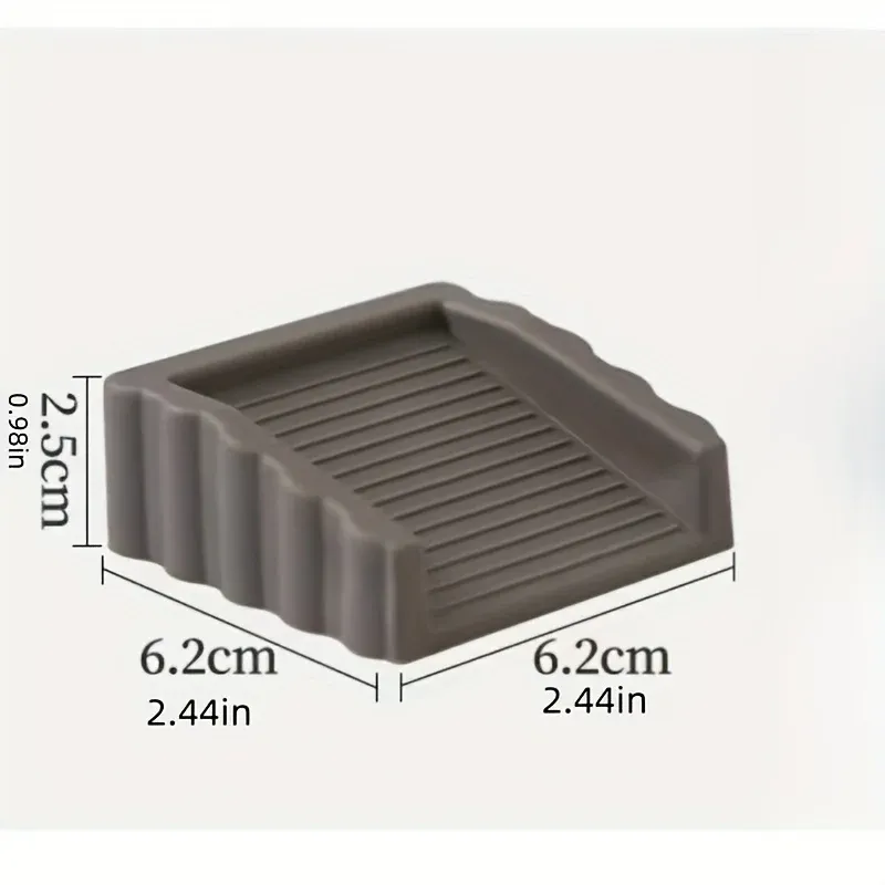 Butoir de porte en caoutchouc antidérapant, support de sécurité anti-collision en plastique durable, pour tirage sous la porte, 1 pièce 2