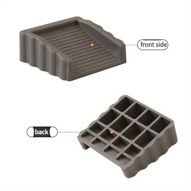 Butoir de porte en caoutchouc antidérapant, support de sécurité anti-collision en plastique durable, pour tirage sous la porte, 1 pièce 4