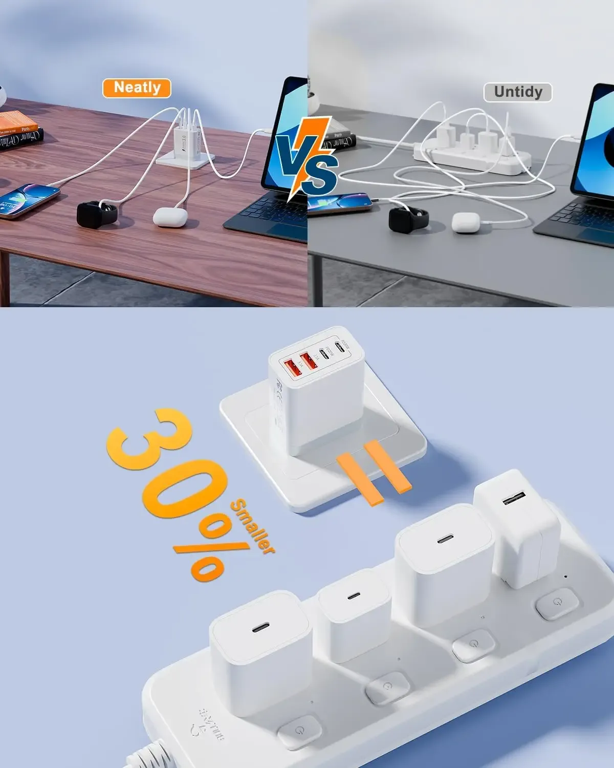 Chargeur utilisé dans un intérieur moderne