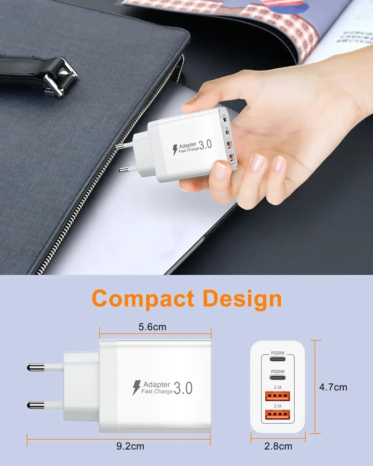Chargeur mural pour usage quotidien
