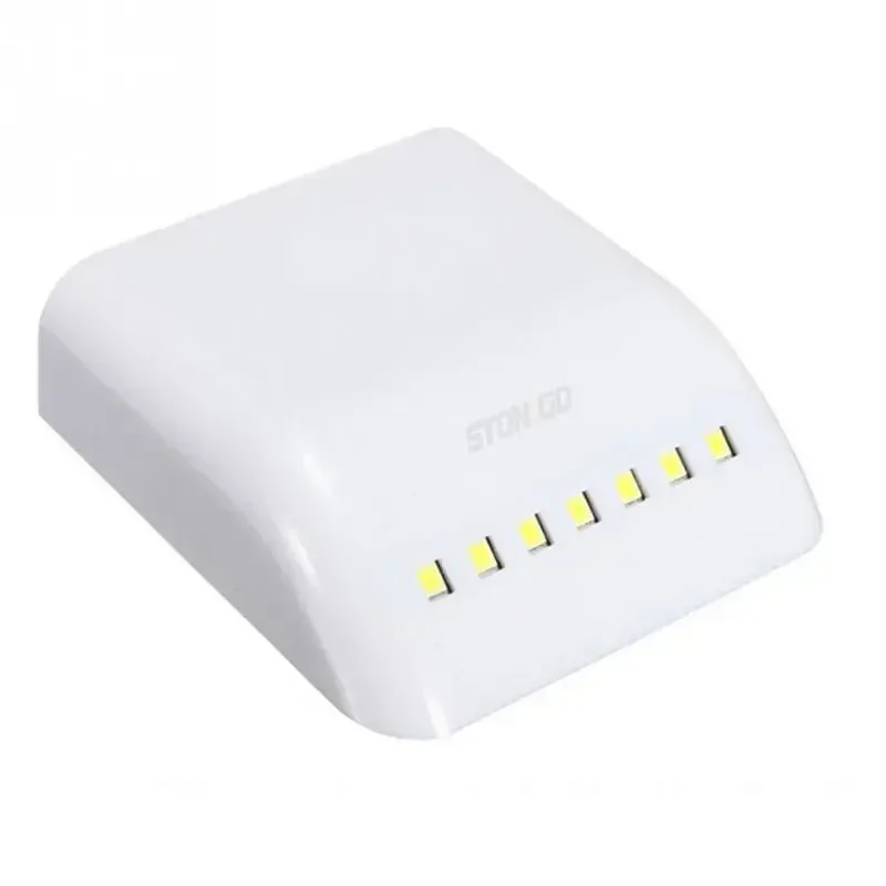 Lampe LED sans fil pour armoire, finition blanche