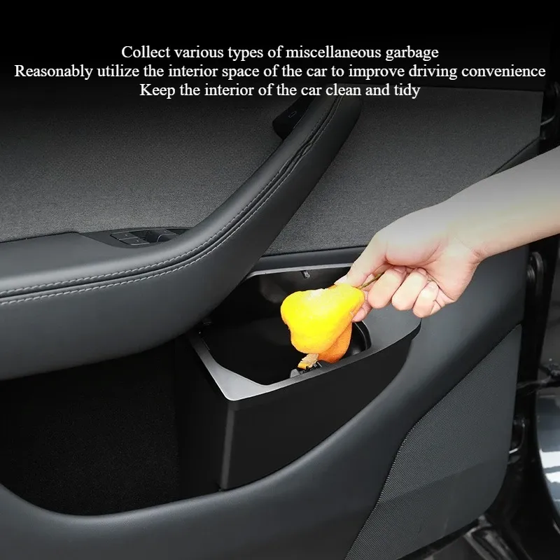 Poubelle de rangement pour porte avant Tesla Model Y/YL Juniper 2026, boîte de rangement multifonctionnelle pour porte de voiture, accessoires auto 3